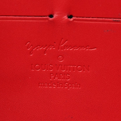 Louis Vuitton Vernis Kusama Infinity Dots Zippy Wallet Red 5 of 8