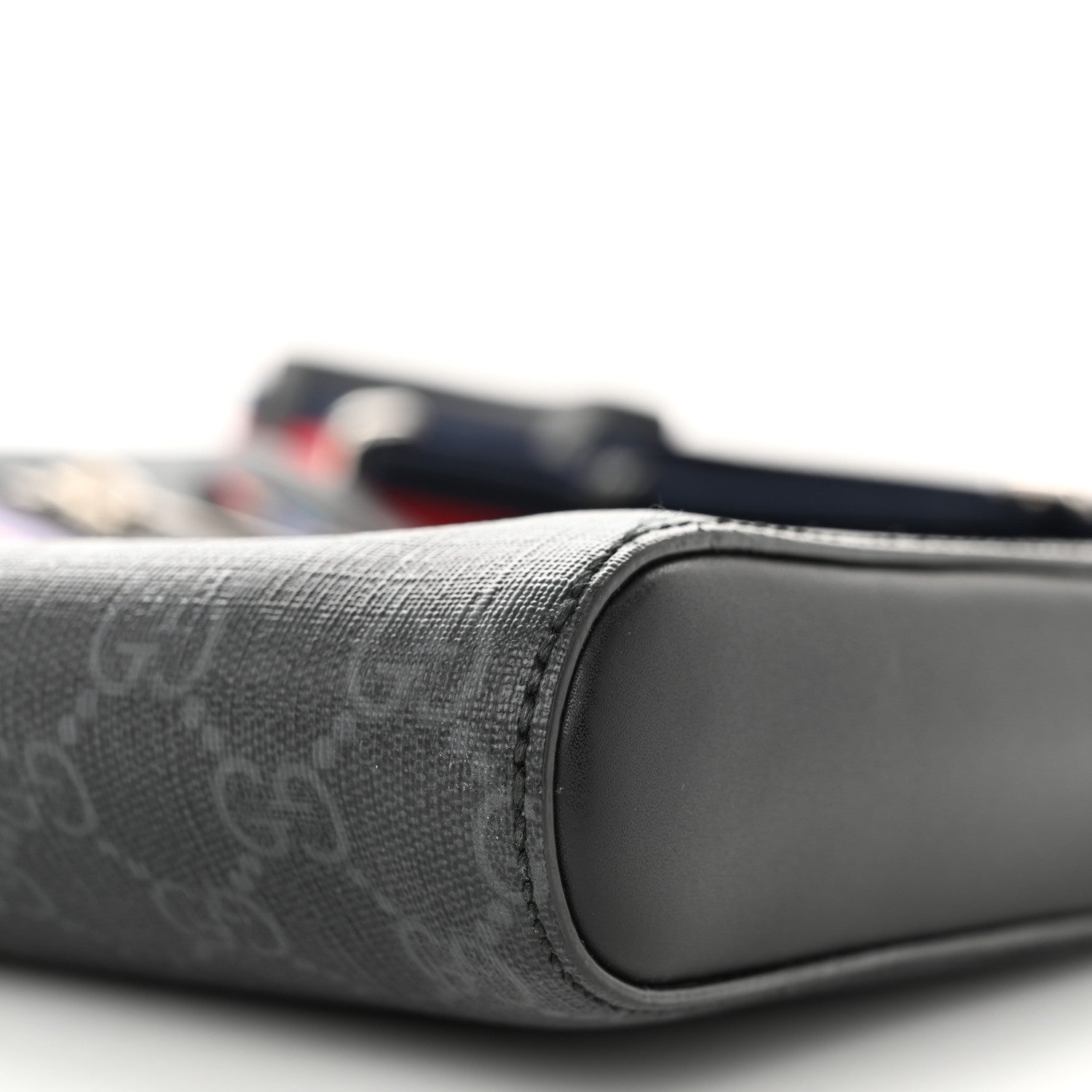 Gucci GG Supreme Monogram Night Courrier Flat Messenger Bag Black Multicolor 10 of 13