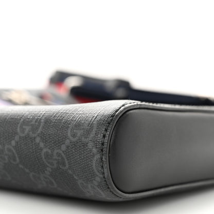 Gucci GG Supreme Monogram Night Courrier Flat Messenger Bag Black Multicolor 10 of 13