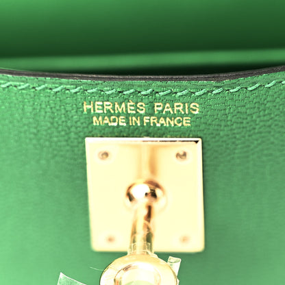 Hermes Chevre Mysore Mini Kelly Sellier 20 Bambou 5 of 9
