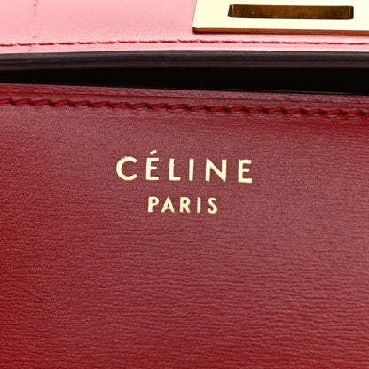 Celine Box Calfskin Medium Classic Box Flap Bag Red 6 of 8