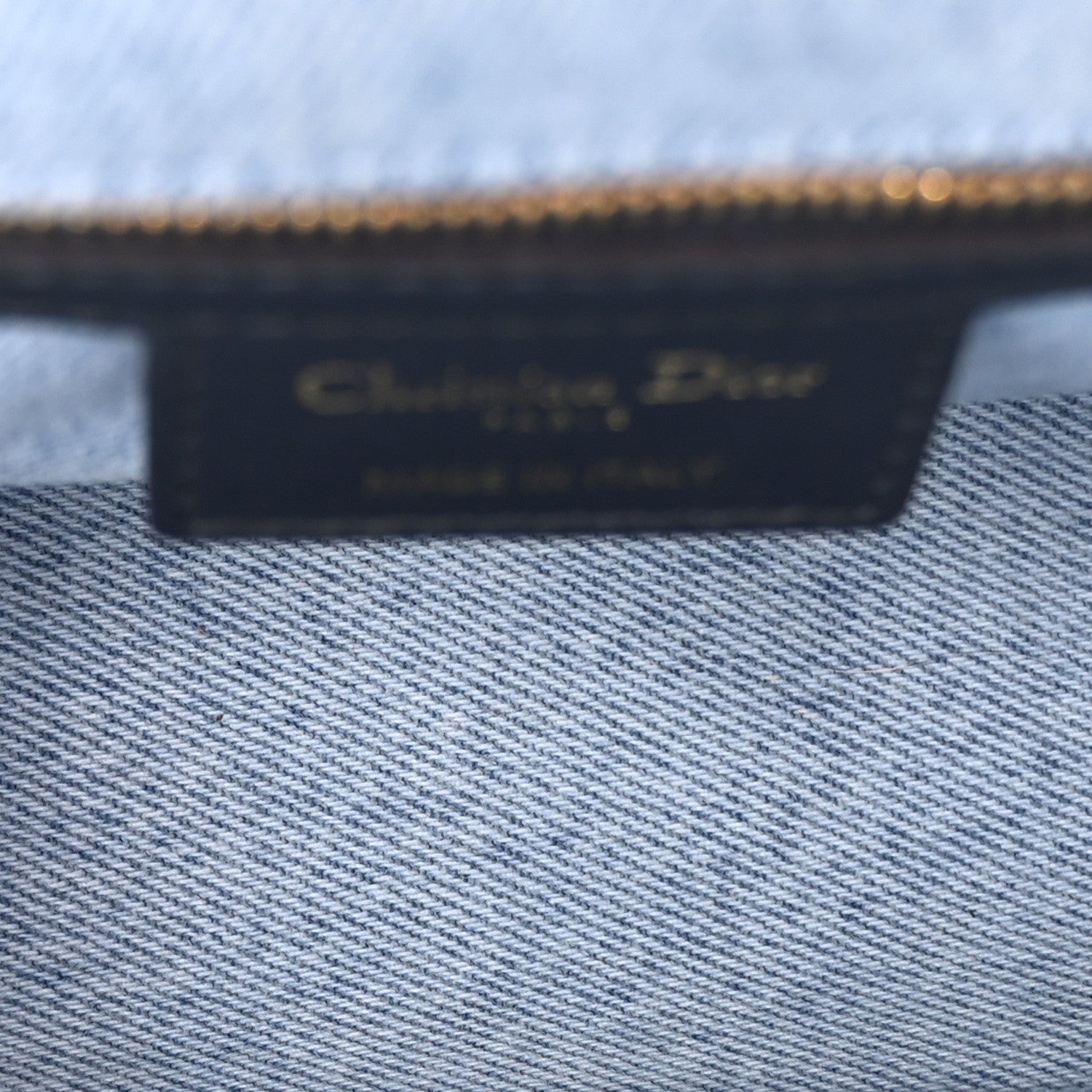 Christian Dior Denim Macrocannage Medium Caro Bag Blue 5 of 11