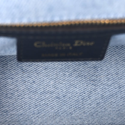 Christian Dior Denim Macrocannage Medium Caro Bag Blue 5 of 11