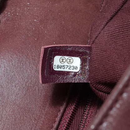 Chanel Calfskin Diamond Embossed New Chic Flap Burgundy 7 of 9