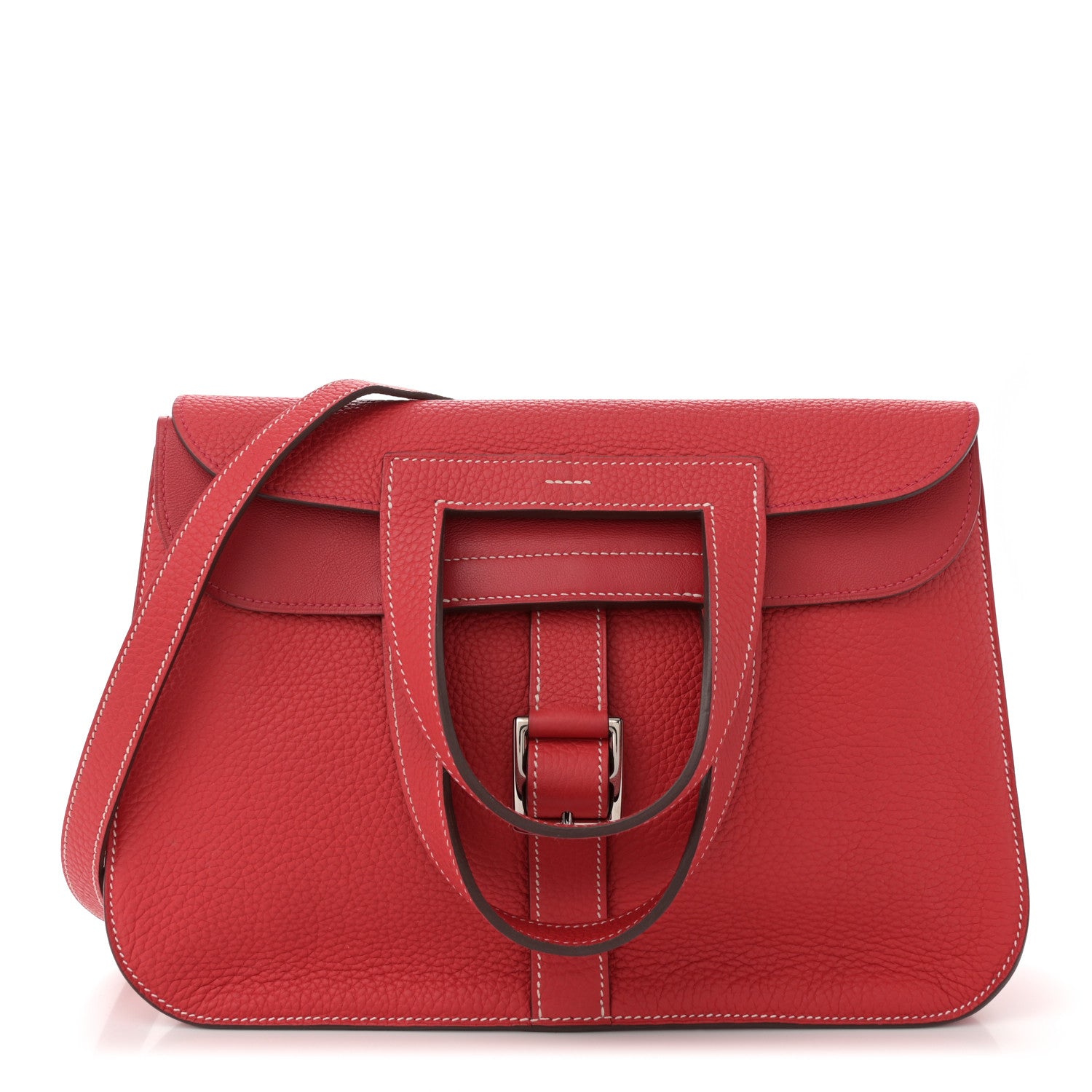 エルメス Hermes Taurillon Clemence Halzan 31 GM Rouge Piment 1710172
