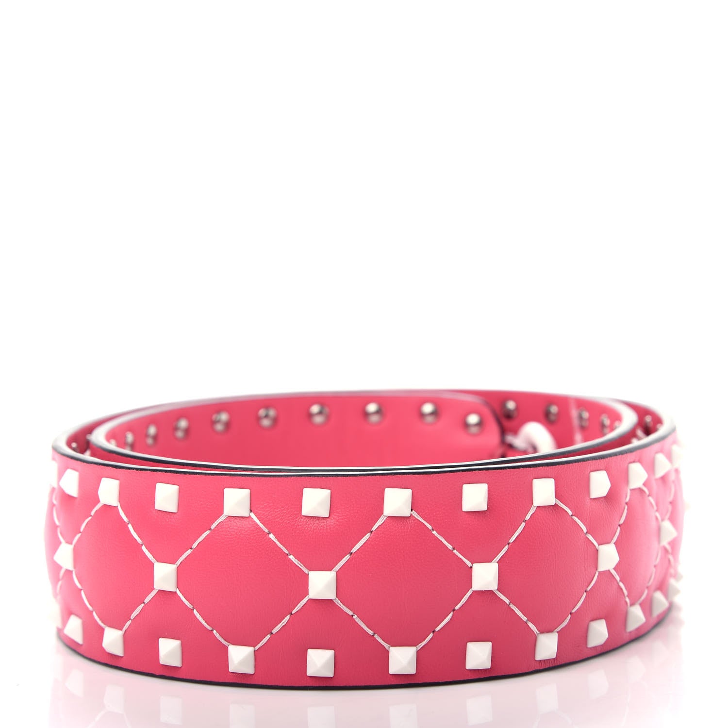 Valentino Garavani Lambskin Free Rockstud Spike Shoulder Strap Shadow Pink 2 of 5