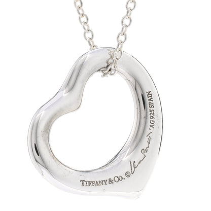 Tiffany Sterling Silver 16mm Elsa Peretti Open Heart Pendant Necklace 4 of 4