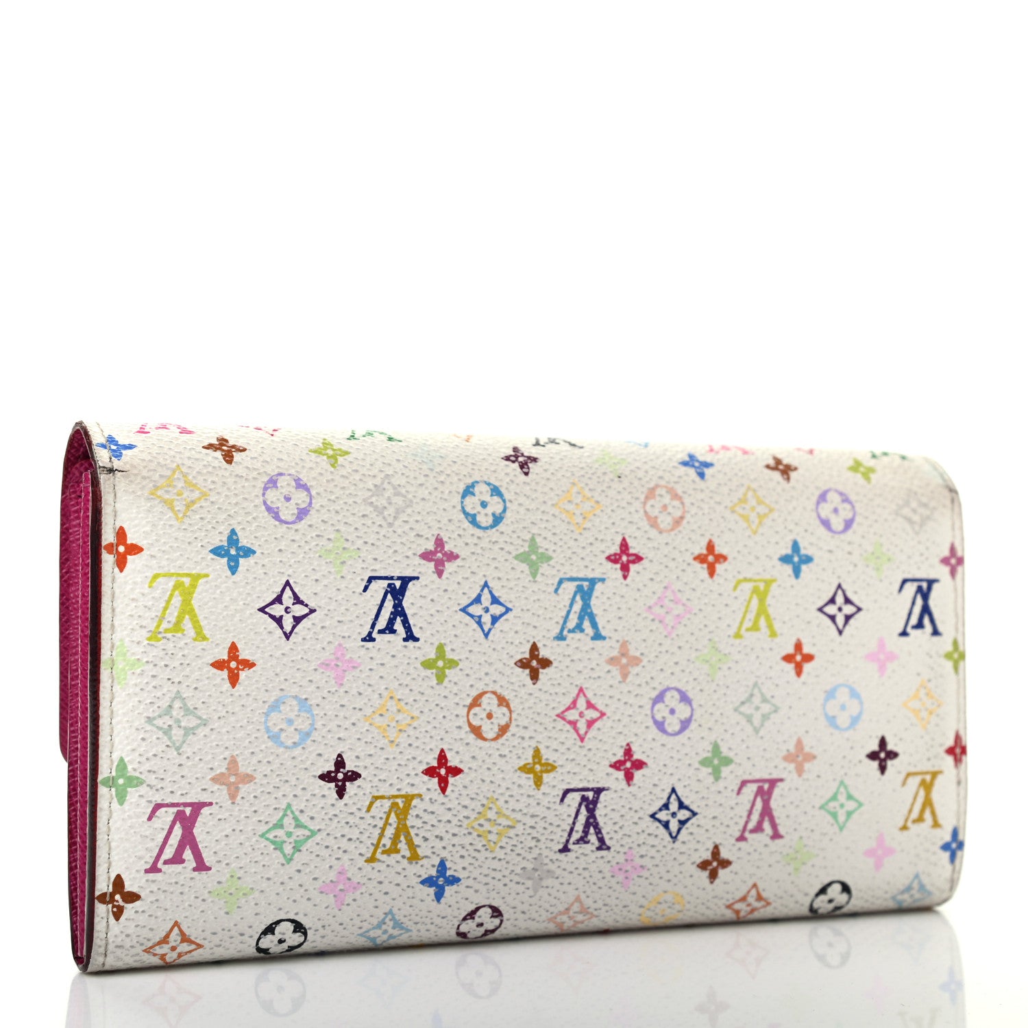 Louis Vuitton Monogram Multicolor Sarah Wallet White Grenade 3 of 7
