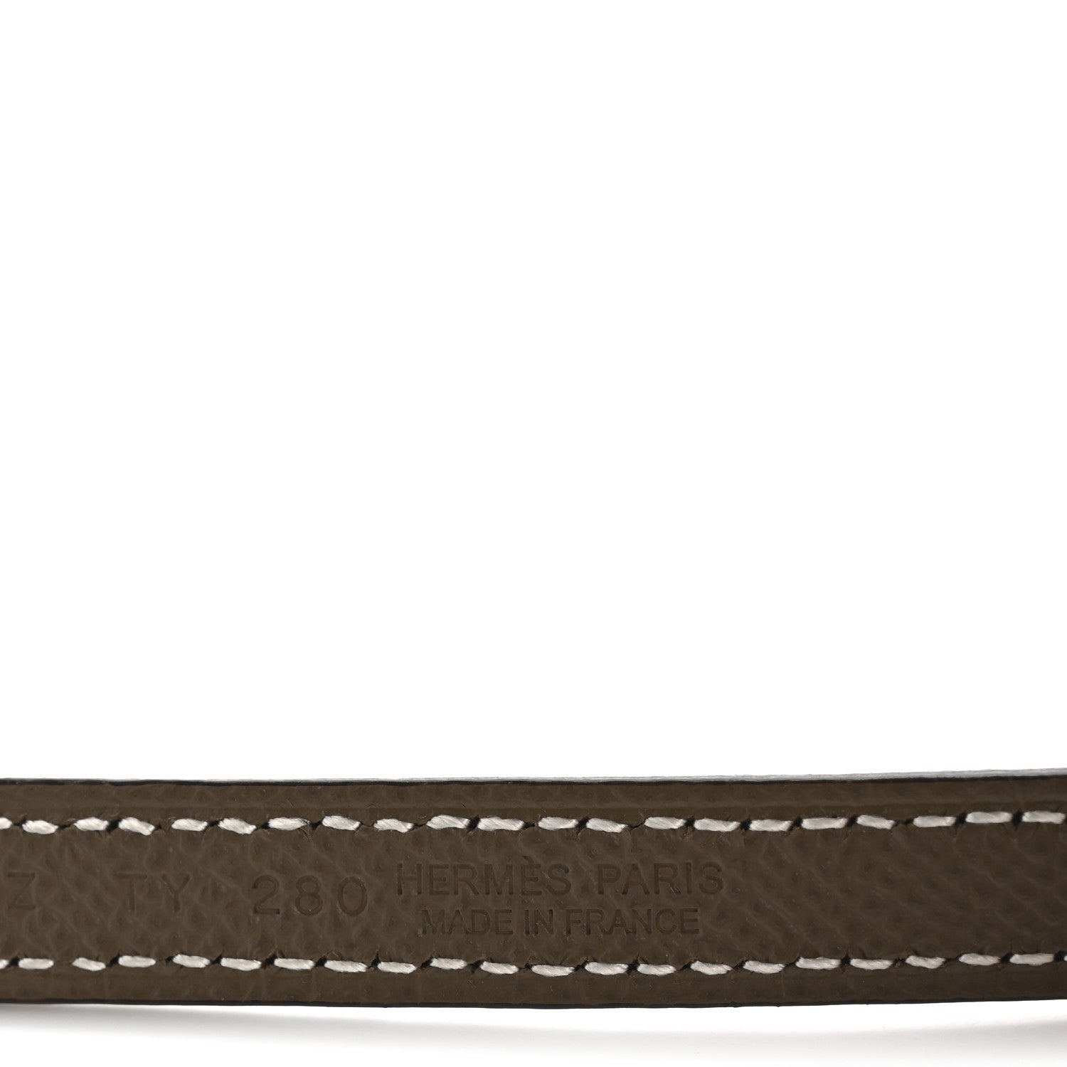 Hermes Swift Epsom 13mm Belt Strap 90 36 Black Etoupe 5 of 7
