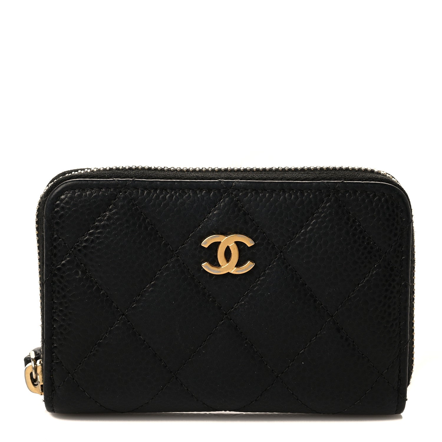 Chanel Caviar Quilted Classic Zipped Coin Purse Black 1 of 9