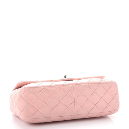 Chanel Lambskin Quilted Jumbo Single Flap Light Pink 5 of 13