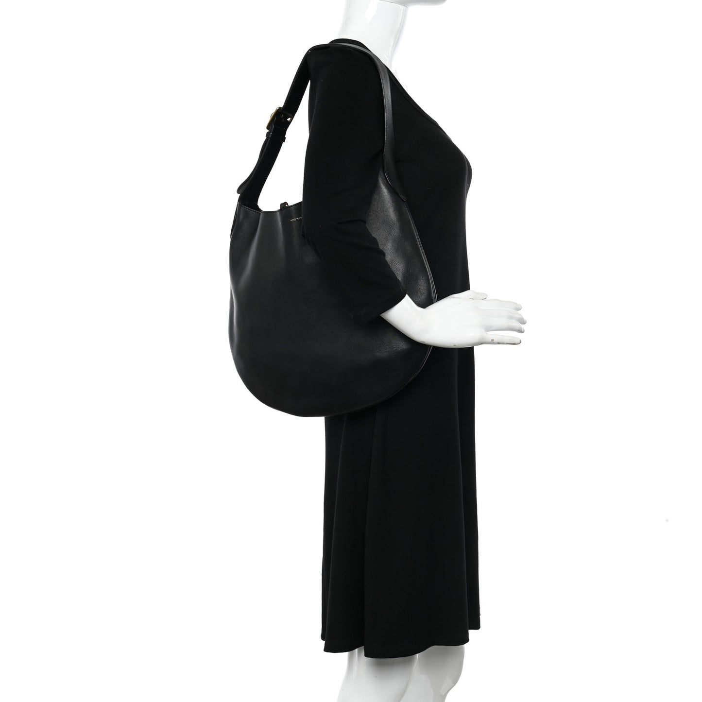 Supple Calfskin Hobo Black