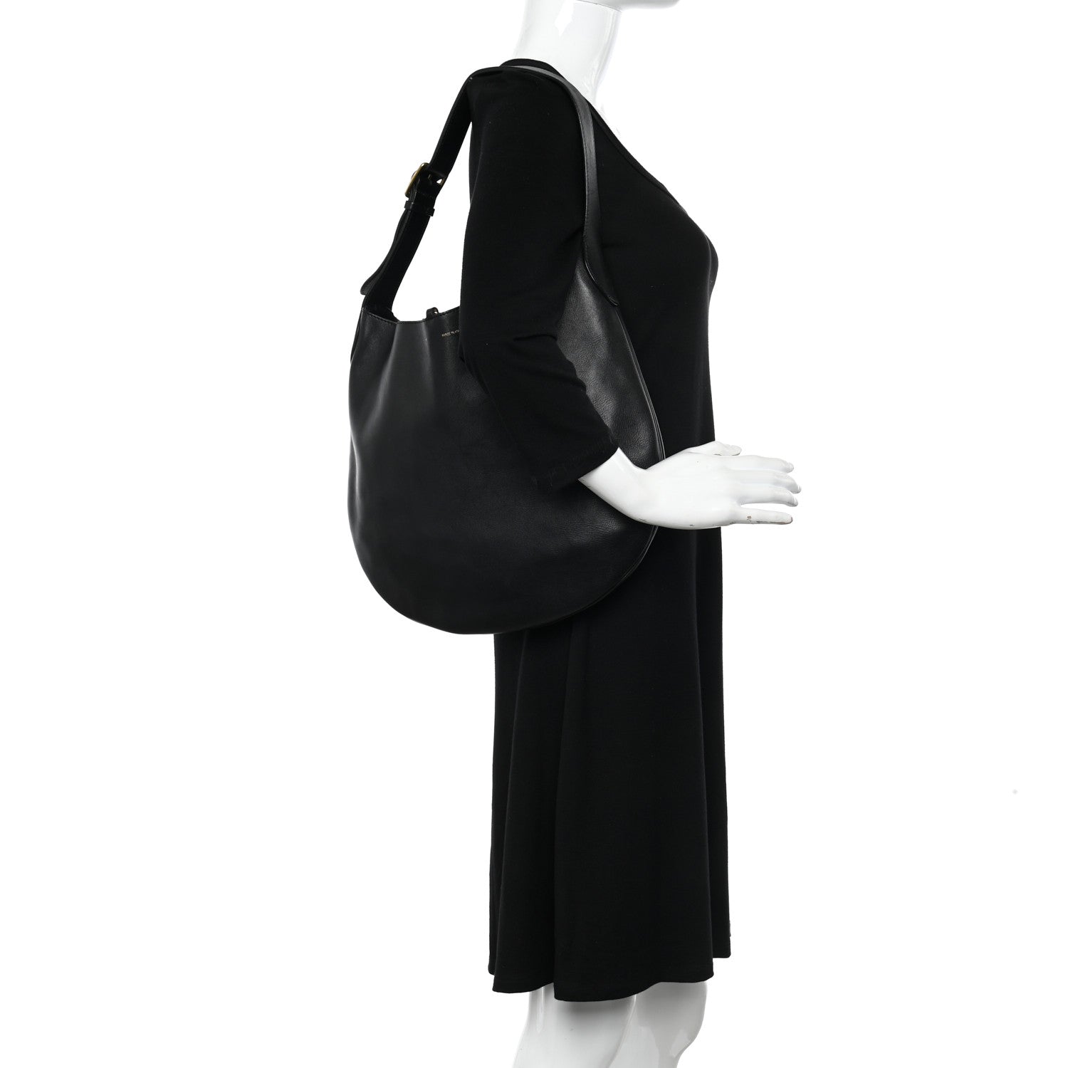 Celine Supple Calfskin Hobo Black 2 of 10