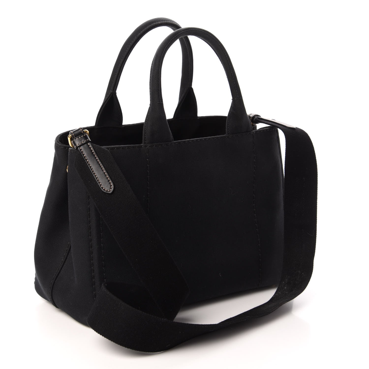 Prada Canapa Small Logo Tote Black 3 of 9