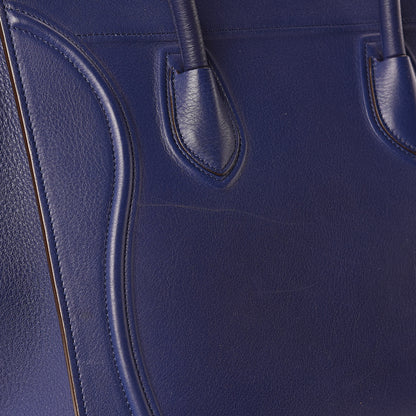 Celine Supple Calfskin Medium Phantom Luggage Indigo 10 of 12