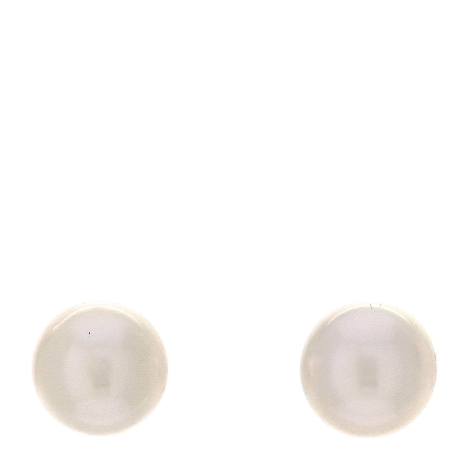 Mikimoto 18K White Gold 6-6.5mm Akoya Pearl Stud Earrings 1 of 5