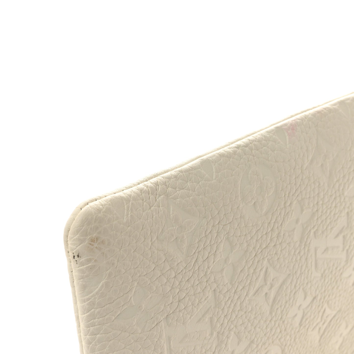 Taurillon Monogram Solar Ray A4 Pouch White