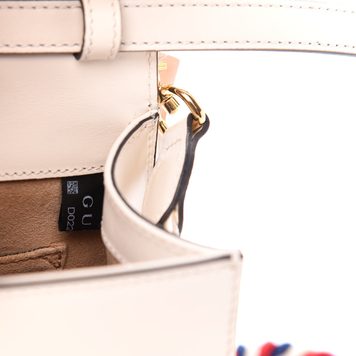 Calfskin Animal Studs Mini Sylvie Top Handle Bag White