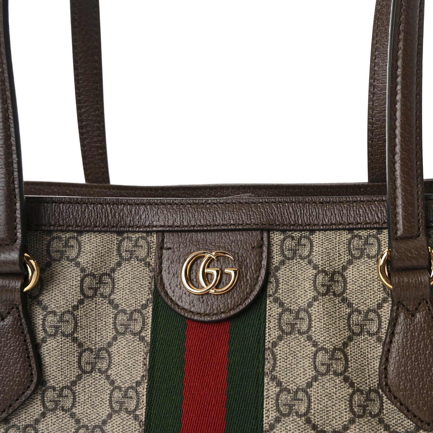Gucci GG Supreme Monogram Medium Ophidia Shopping Tote Brown 8 of 11