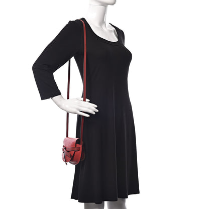 Loewe Grained Calfskin Mini Gate Crossbody Bag Scarlet Burnt Red 2 of 10