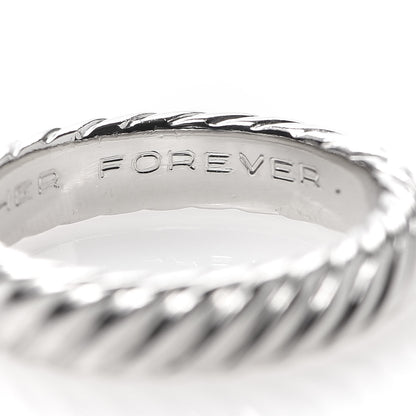 David Yurman Platinum 5mm Cable Wedding Band Ring 57 8 6 of 6