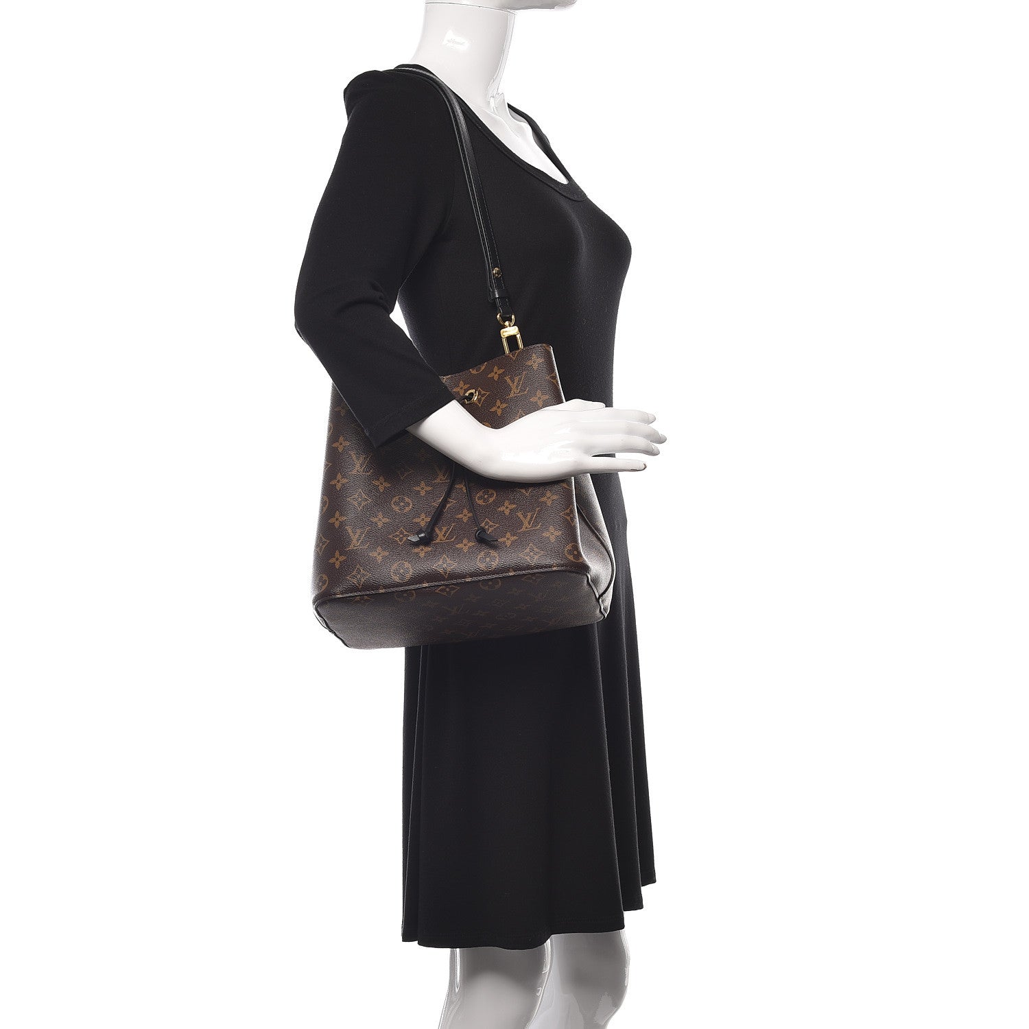 Louis Vuitton Monogram Neonoe MM Black 2 of 8
