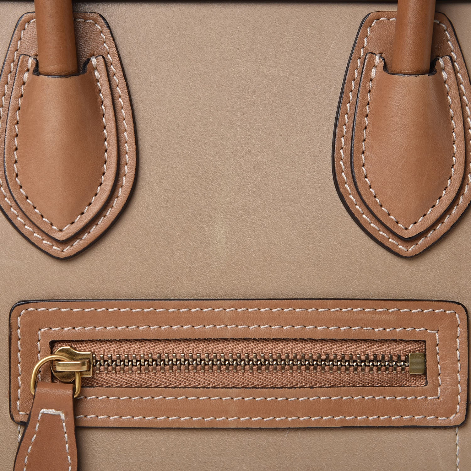 Celine Smooth Calfskin Suede Nano Tri-Color Luggage Multicolor 11 of 16