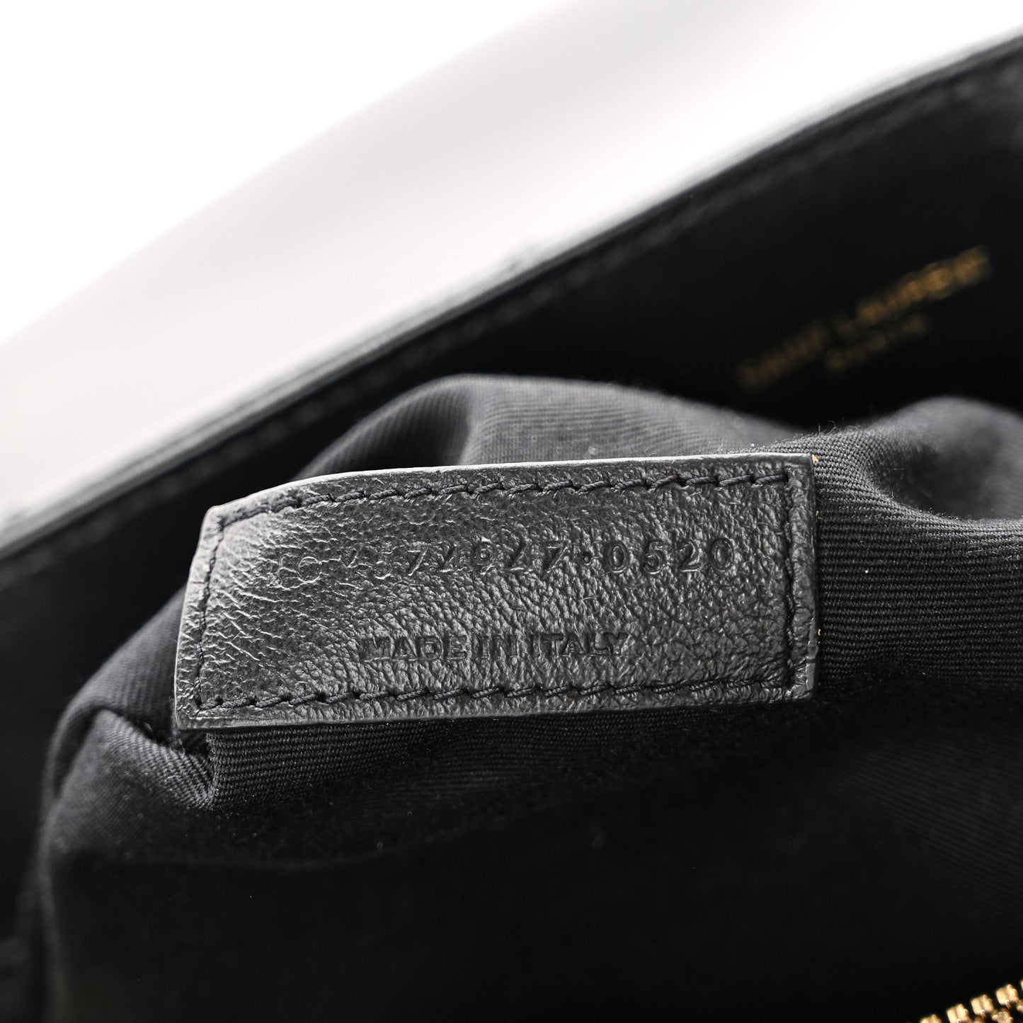 Calfskin Y Quilted Monogram Large Loulou Chain Satchel Black