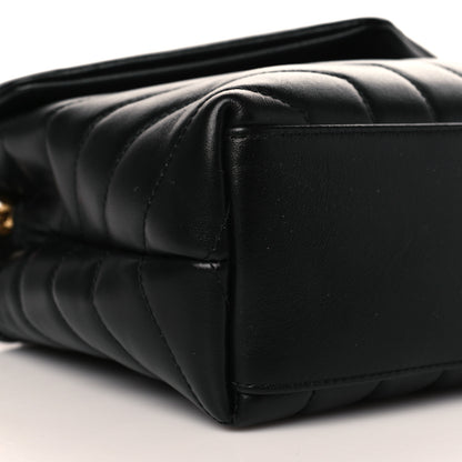 Saint Laurent Calfskin Y Quilted Monogram Small Loulou Chain Satchel Black 9 of 10