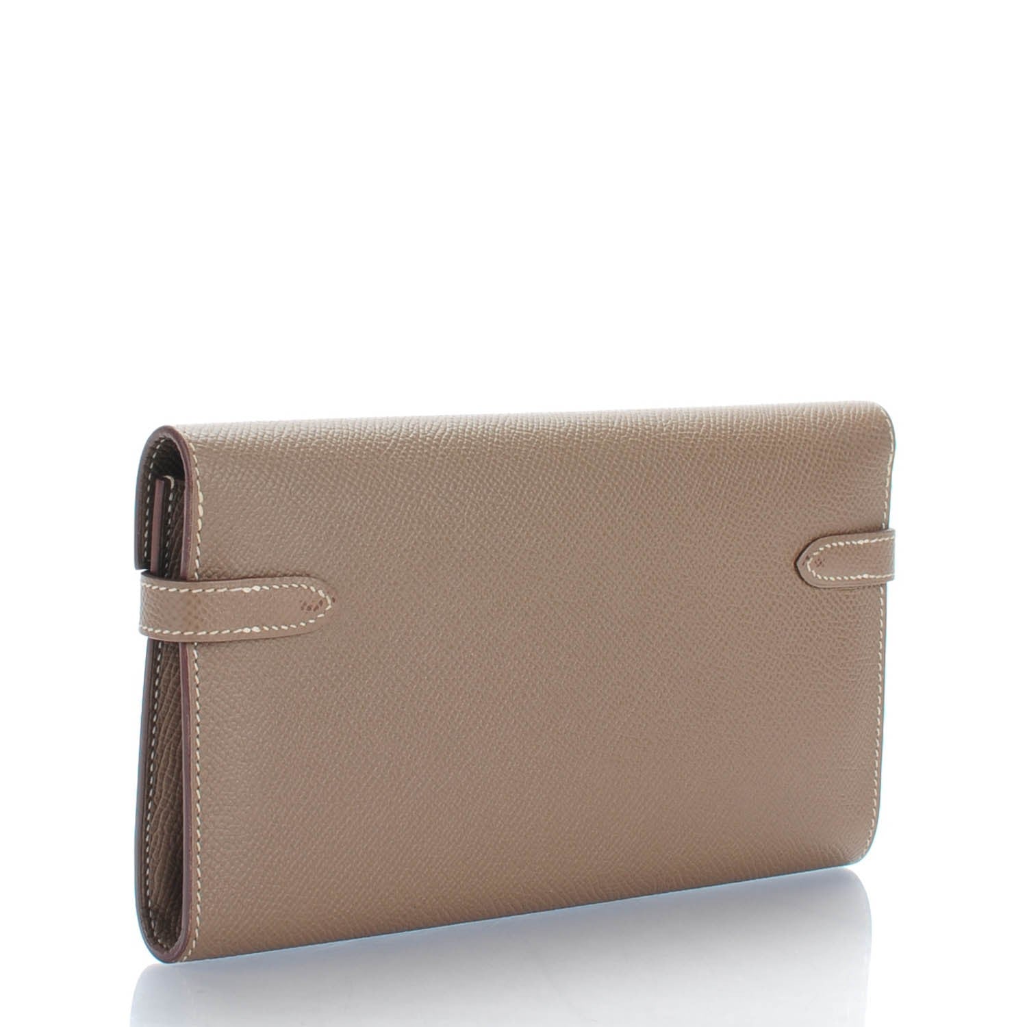 Hermes Epsom Kelly Longue Wallet Etoupe 3 of 9