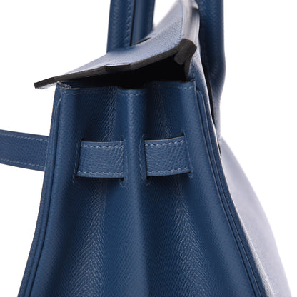 Hermes Epsom Birkin 30 Deep Bleu 11 of 35