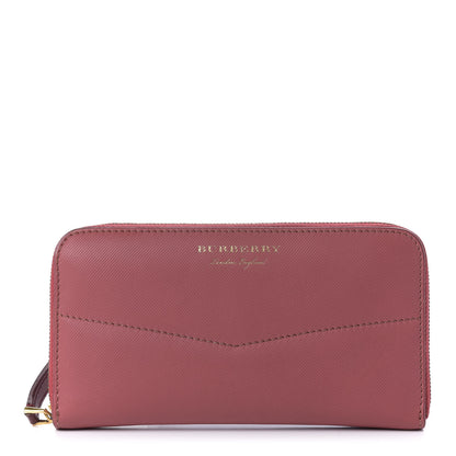 Burberry Trench Calfskin Zip Around Wallet Blossom Pink 1 of 9