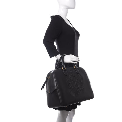 Gucci Calfskin Embossed L'Aveugle Par Amour Duffle Black 2 of 11