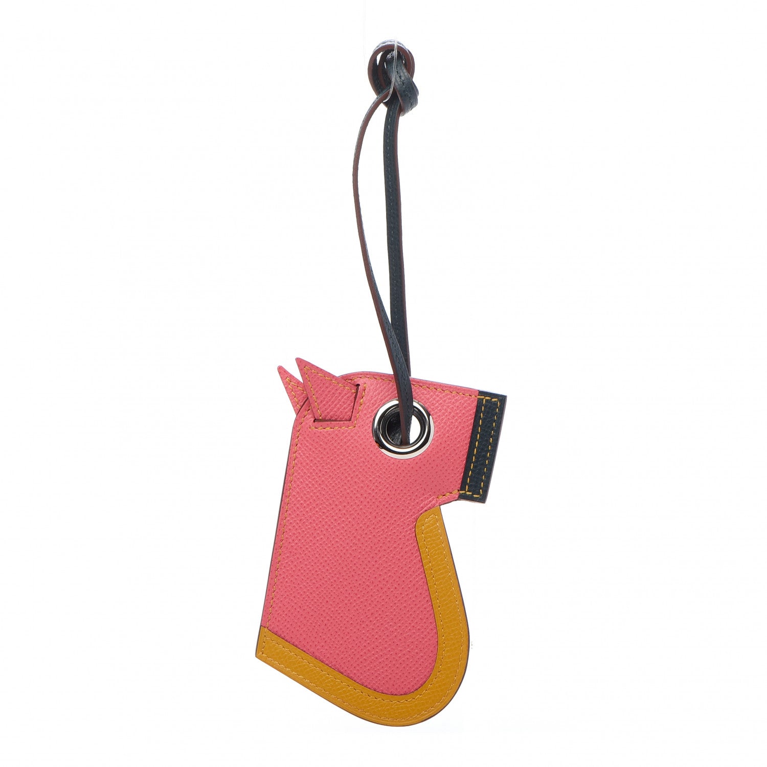 Hermes Epsom Camail Key Holder Rose Azalee Ambre Vert 1 of 5