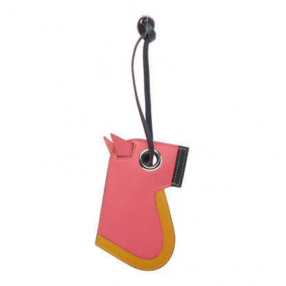 Hermes Epsom Camail Key Holder Rose Azalee Ambre Vert 1 of 5
