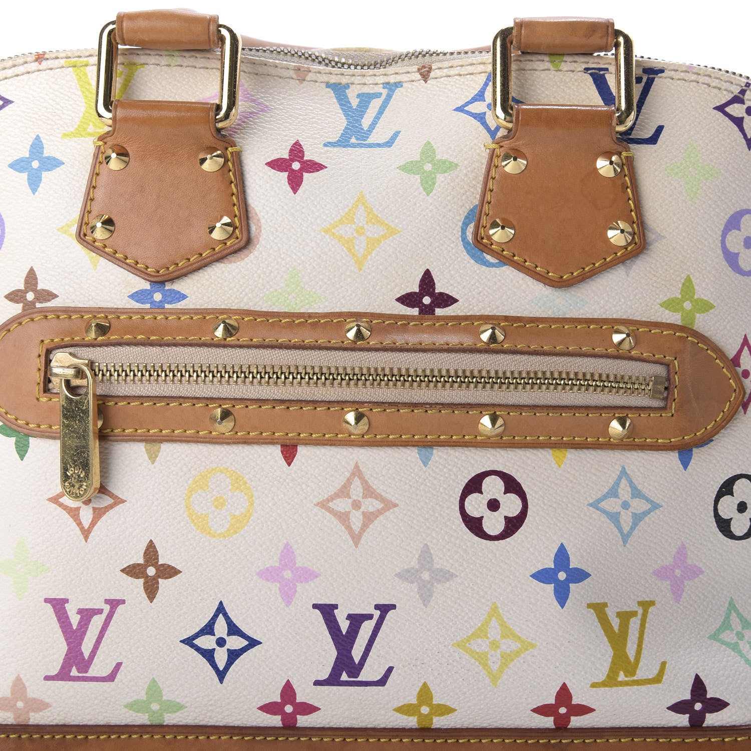 Louis Vuitton Monogram Multicolor Alma White 11 of 12