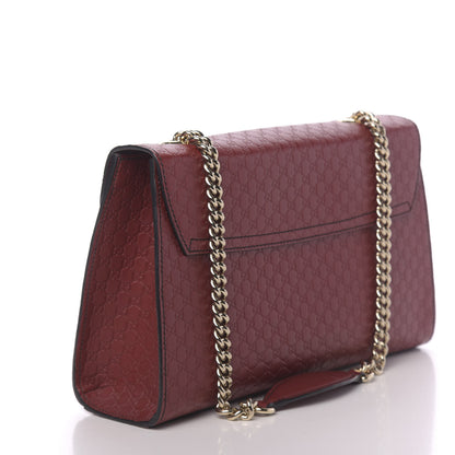 Gucci Microguccissima Medium Emily Chain Shoulder Bag Red 3 of 11