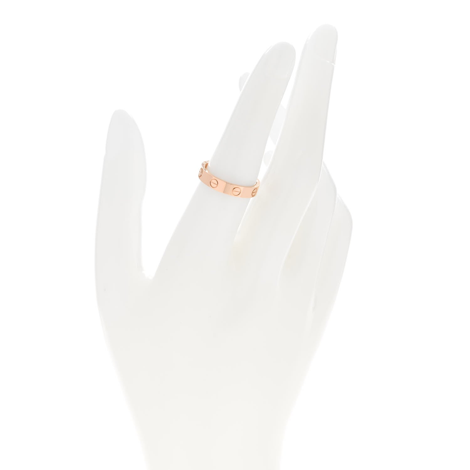 Cartier 18K Pink Gold 3.5mm LOVE Wedding Band Ring 53 6.5 2 of 5