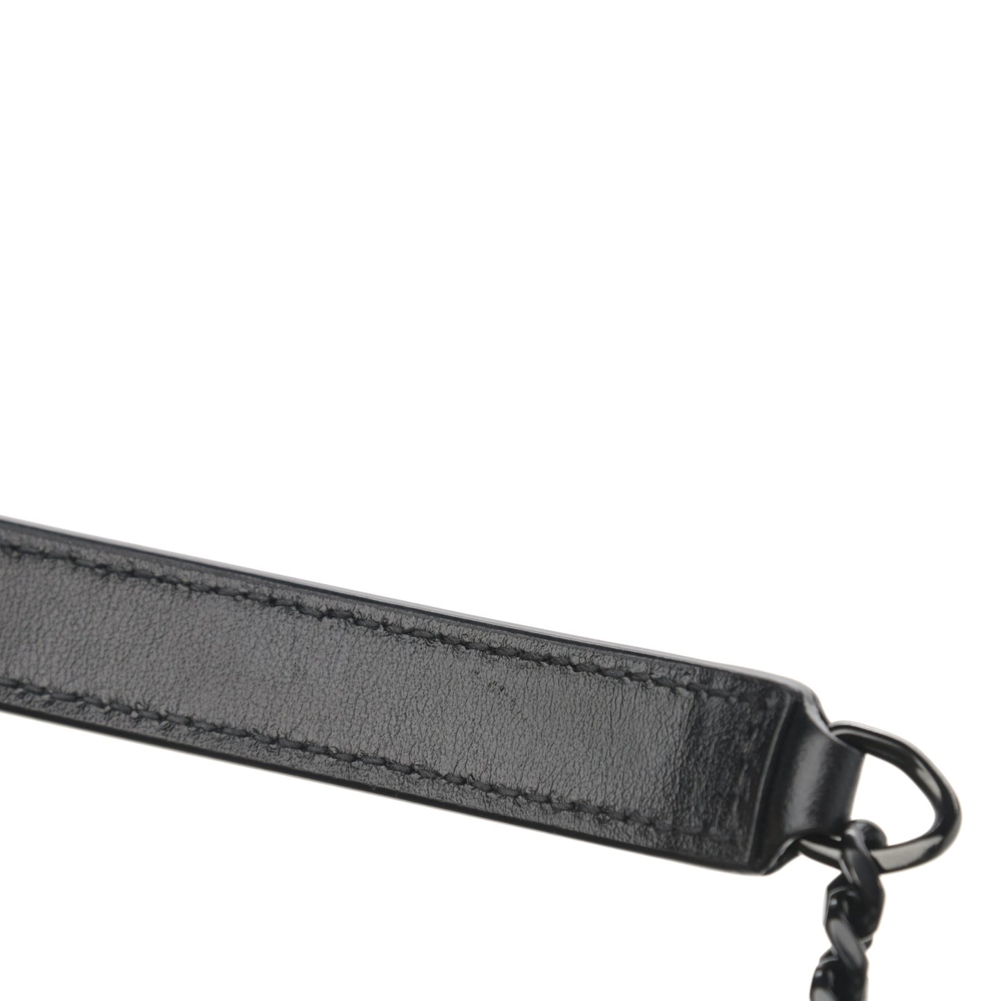 Calfskin Y Quilted Monogram Small Loulou Chain Satchel Black