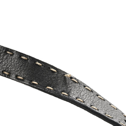 Fendi Calfskin Romano Selleria Forever Mama Baguette Black 10 of 11