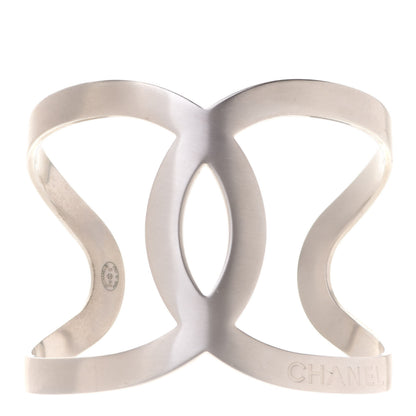 Chanel Metal CC Cuff Silver 1 of 5