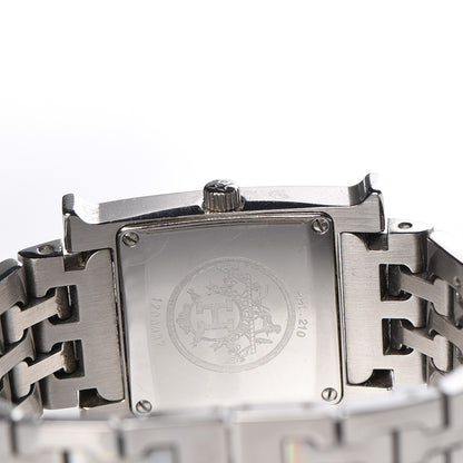 Hermes Stainless Steel 21mm Heure H Hour Quartz Watch Black 5 of 7