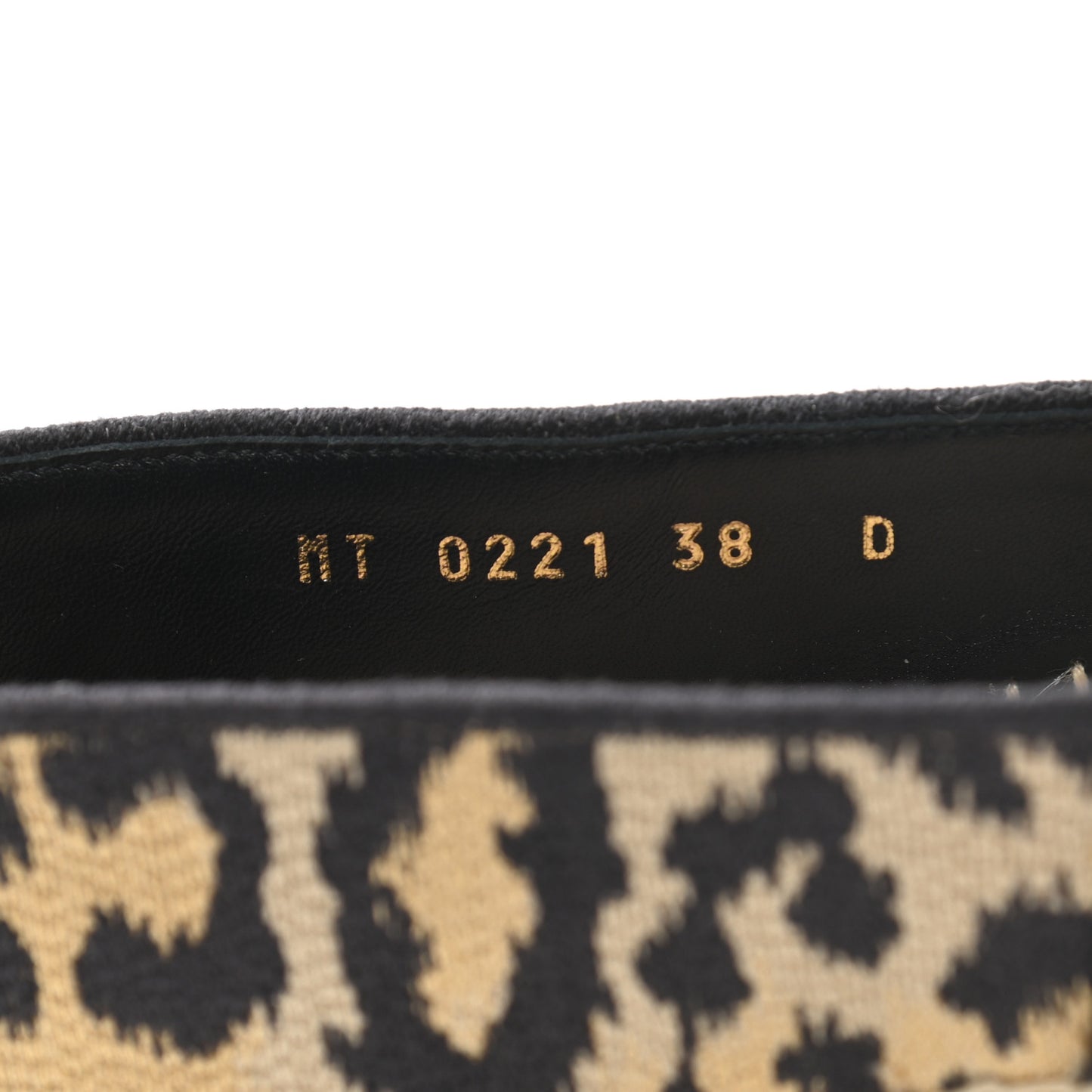 Cotton Embroidered Leopard Print Granville Espadrille 38 Natural