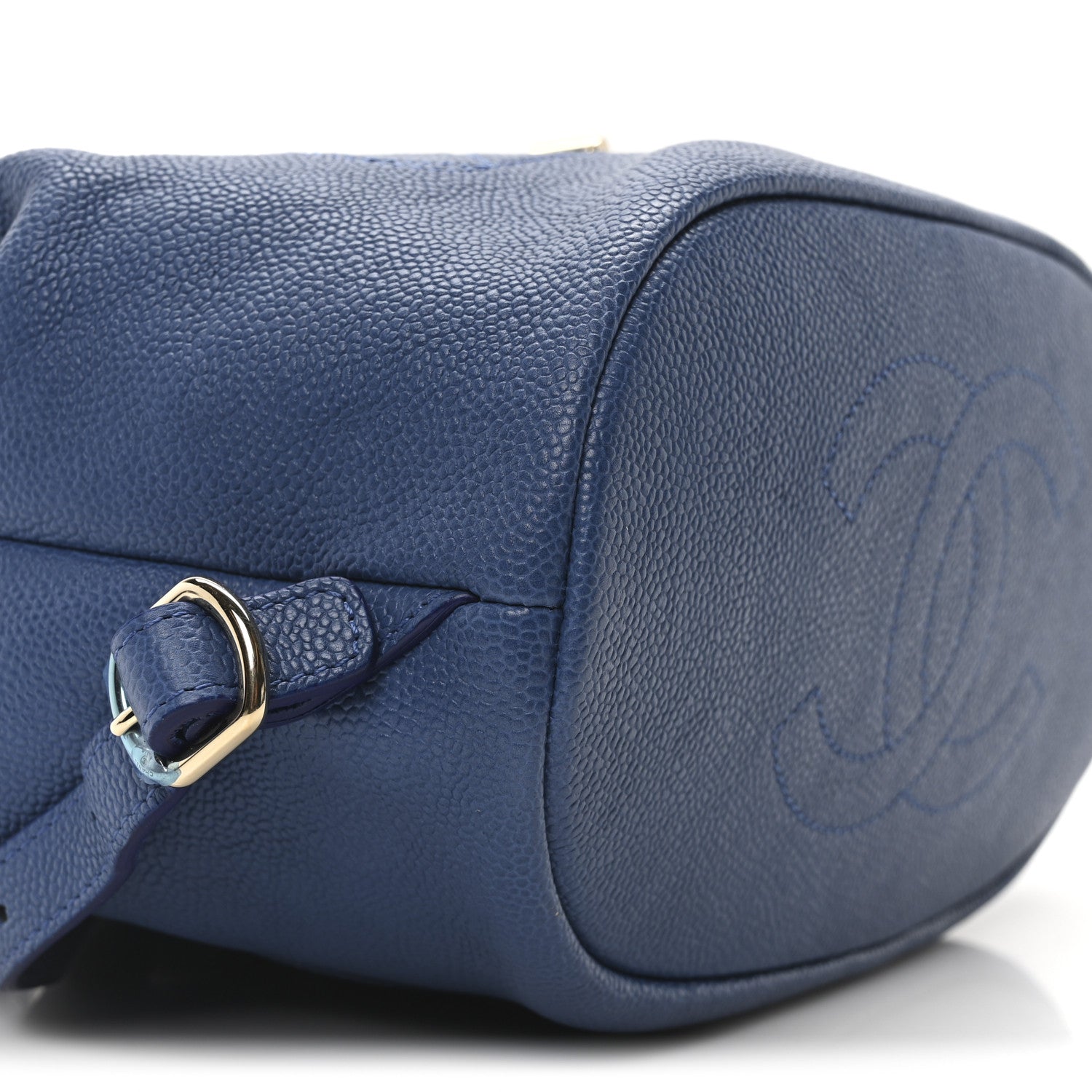 Chanel Caviar Quilted Backpack Blue 8 of 9