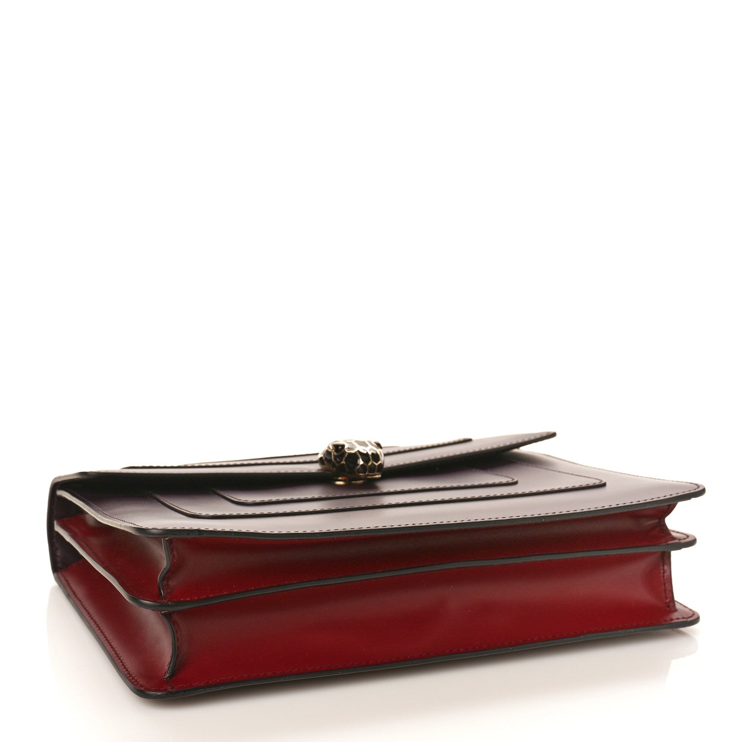 Bulgari Calfskin Serpenti Forever Shoulder Bag Plum 5 of 9