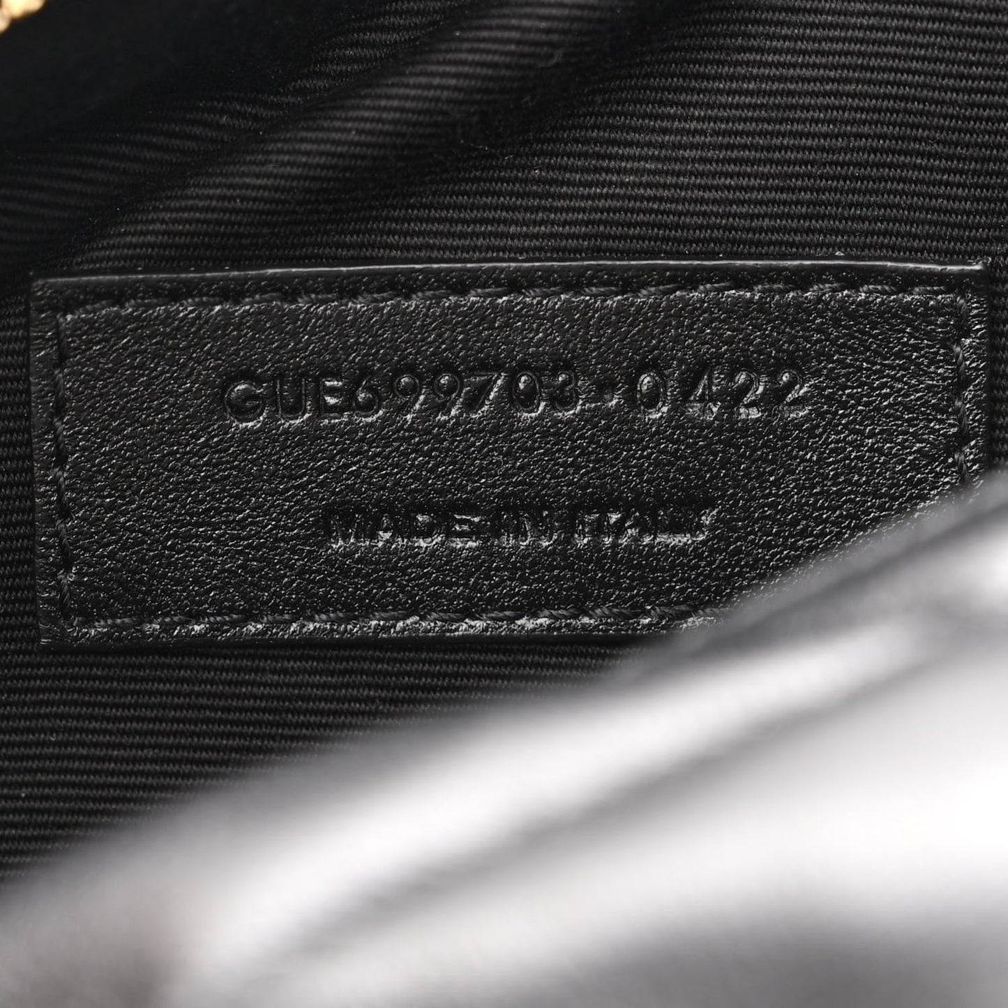 Lambskin Monogram Mini Sade Tube Bag Black