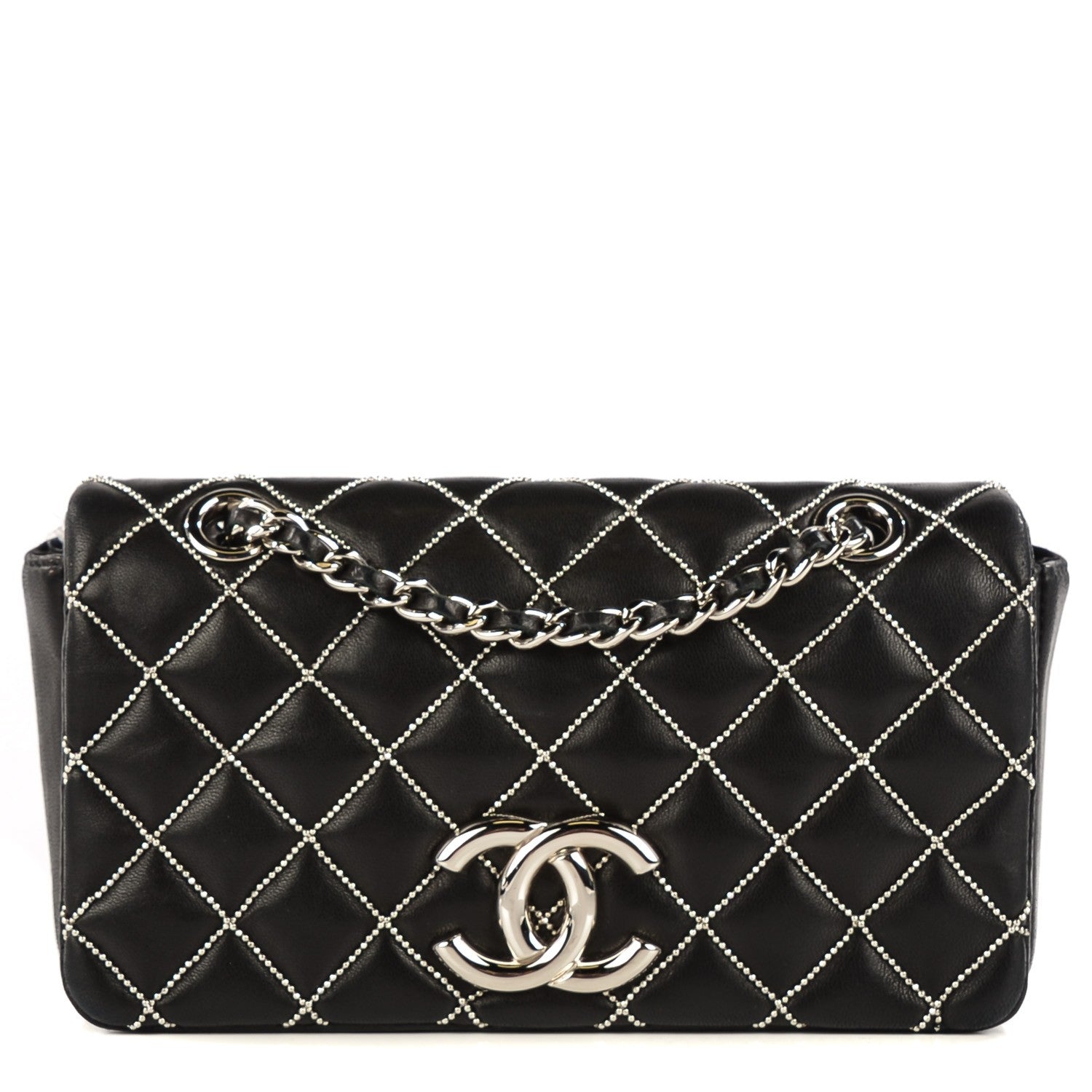 Chanel Lambskin Chain Quilted Mini Flap Black 1 of 7