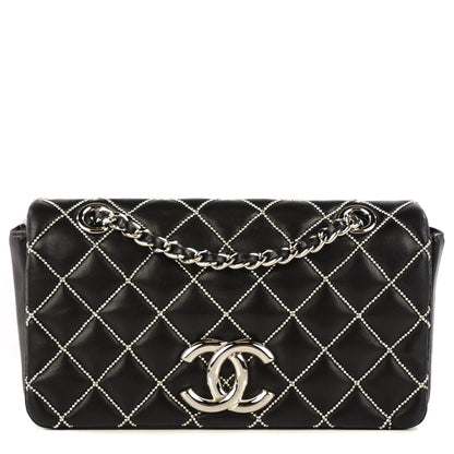 Chanel Lambskin Chain Quilted Mini Flap Black 1 of 7