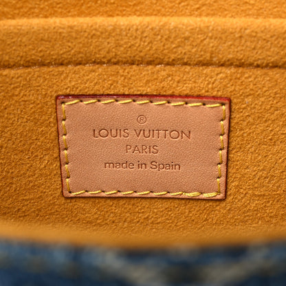 Louis Vuitton Monogram Denim Mini Pleaty Blue 6 of 6