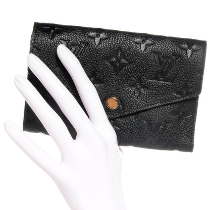 Louis Vuitton Empreinte Compact Curieuse Wallet Black 2 of 8